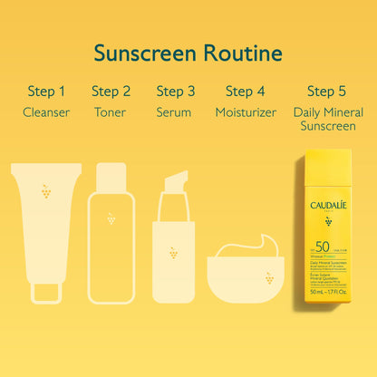 Caudalie Vinosun Protect Daily Mineral Sunscreen SPF50-50 mL