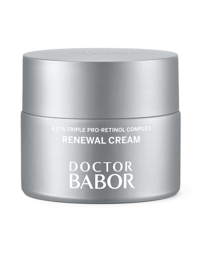 BABOR Renewal Cream with Retinol & Hydrating Complex – Anti-Aging Face Moisturizer for Firmer, Smoother Skin & Luminous Tone, Vegan Clean Formula Made in Germany, Hydrating Day & Night Cream