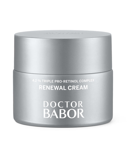 BABOR Renewal Cream with Retinol & Hydrating Complex – Anti-Aging Face Moisturizer for Firmer, Smoother Skin & Luminous Tone, Vegan Clean Formula Made in Germany, Hydrating Day & Night Cream