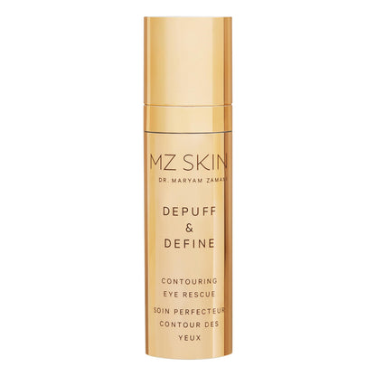 MZ SKIN Depuff and Define Contouring Eye Rescue 0.5 fl oz - High-Potency Caffeine Peptide Complex for Dark Circles, Puffiness, Fine Lines & Wrinkles With Hyaluronic Acid For Hydration