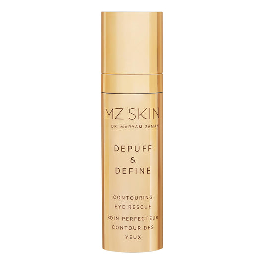 MZ SKIN Depuff and Define Contouring Eye Rescue 0.5 fl oz - High-Potency Caffeine Peptide Complex for Dark Circles, Puffiness, Fine Lines & Wrinkles With Hyaluronic Acid For Hydration