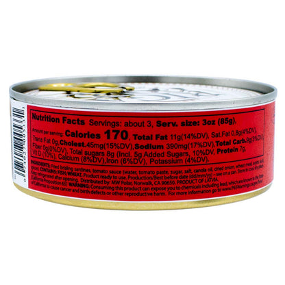 Riga Gold Fried Brisling Sardines In Tomato Sauce, 8.47 Oz (Pack of 24)