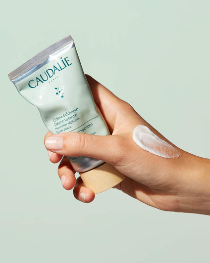 Caudalie Vinoclean Deep Cleansing Face Exfoliator, Gentle Exfoliant for All Skin Types - 75 mL