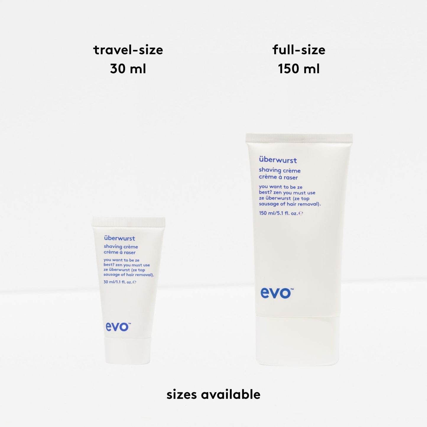EVO Uberwurst Moisturizing, Sensitive Shaving Cream for All Skin Types - Reduces Razor Burn, Softens & Protects - 5.1 fl oz