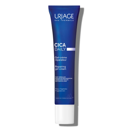 URIAGE Cica-Daily Repairing Gel-Cream for Face | Made With Prebiotic, Centella Asiatica & D-Panthenol, Ultra-light gel, Paraben & Fragrance-Free, Non-comedogenic, 40 mL / 1.35 oz