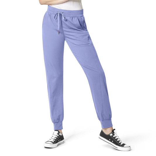 WonderWink Aero Women's Cargo Jogger Scrub Pant - Ceil Blue, M
