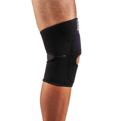 Ergodyne ProFlex 615 Neoprene Padded Knee Sleeve Support with Open Patella, Mild Compression Fit