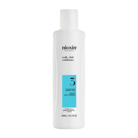 Nioxin System 3 Scalp + Hair Thickening Conditioner for Colored, Dry, & Damaged Hair with Light Thinning | Maintain Vibrant Color | Strengthen & Nourish with Niacinamide & Biotin | Promotes Vitality