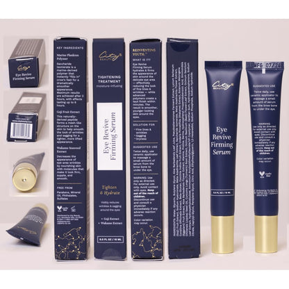 City Beauty Eye Revive Firming Serum - Anti-Aging Formula - Firm, Tighten, & Hydrate - Natural Solution For Sagging Skin & Under-Eye Wrinkles - Cruelty-Free Skin Care