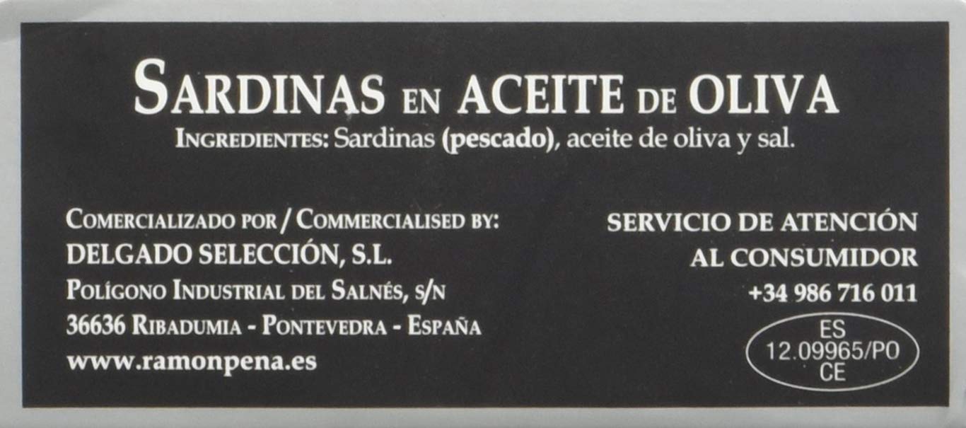 Ramon Pena Spanish Sardines in Olive Oil, 4.05 oz.