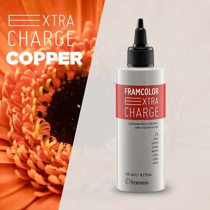 Framesi Framcolor Color Refreshing Hair Treatment | Light Brown Hair | Extra Charge Copper | Extra Charge Cinnamon | 4.2 fl oz