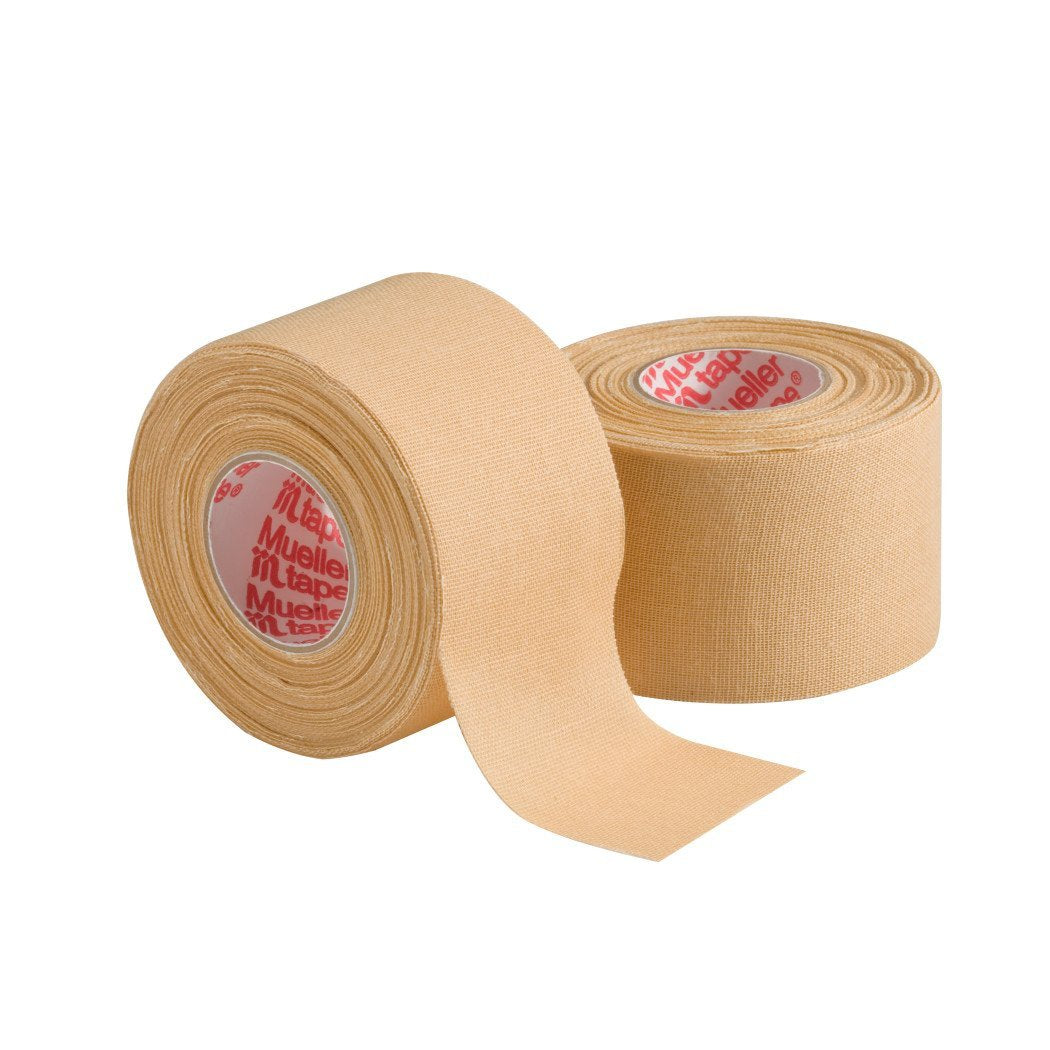 Mueller Sports Medicine MTape Rolls, Quality Athletic Tape, Easy to Tear for Fast & Effective Taping, 1.5" x 10 Yards Per Roll, 2 Rolls