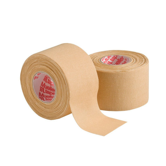 Mueller Sports Medicine MTape Rolls, Quality Athletic Tape, Easy to Tear for Fast & Effective Taping, 1.5" x 10 Yards Per Roll, 2 Rolls