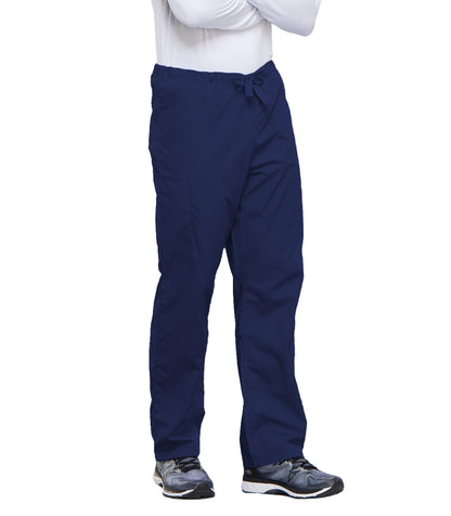 Cherokee Unisex Scrub Pants for Men & Women Drawstring Cargo Medical Uniform Straight Leg Nursing Scrub Bottoms - 4100