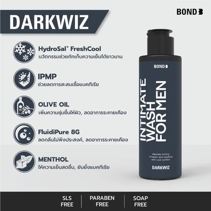Bond Wash Intimate Wash for men, Darkwiz 130ml