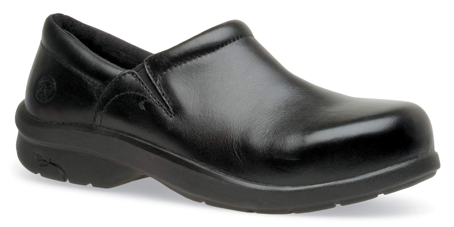 Timberland PRO Women's Newbury Slip Resistant, SD, Alloy Toe, Twin Gore Slip On (6.0 M) Black