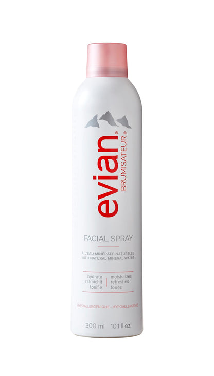 Evian Facial Spray - Hydrating Mineral Water Mist for Face & Skin - Refreshes Makeup, Sets, & Tones - Daily Skincare Essential for Hydration and Moisturizing