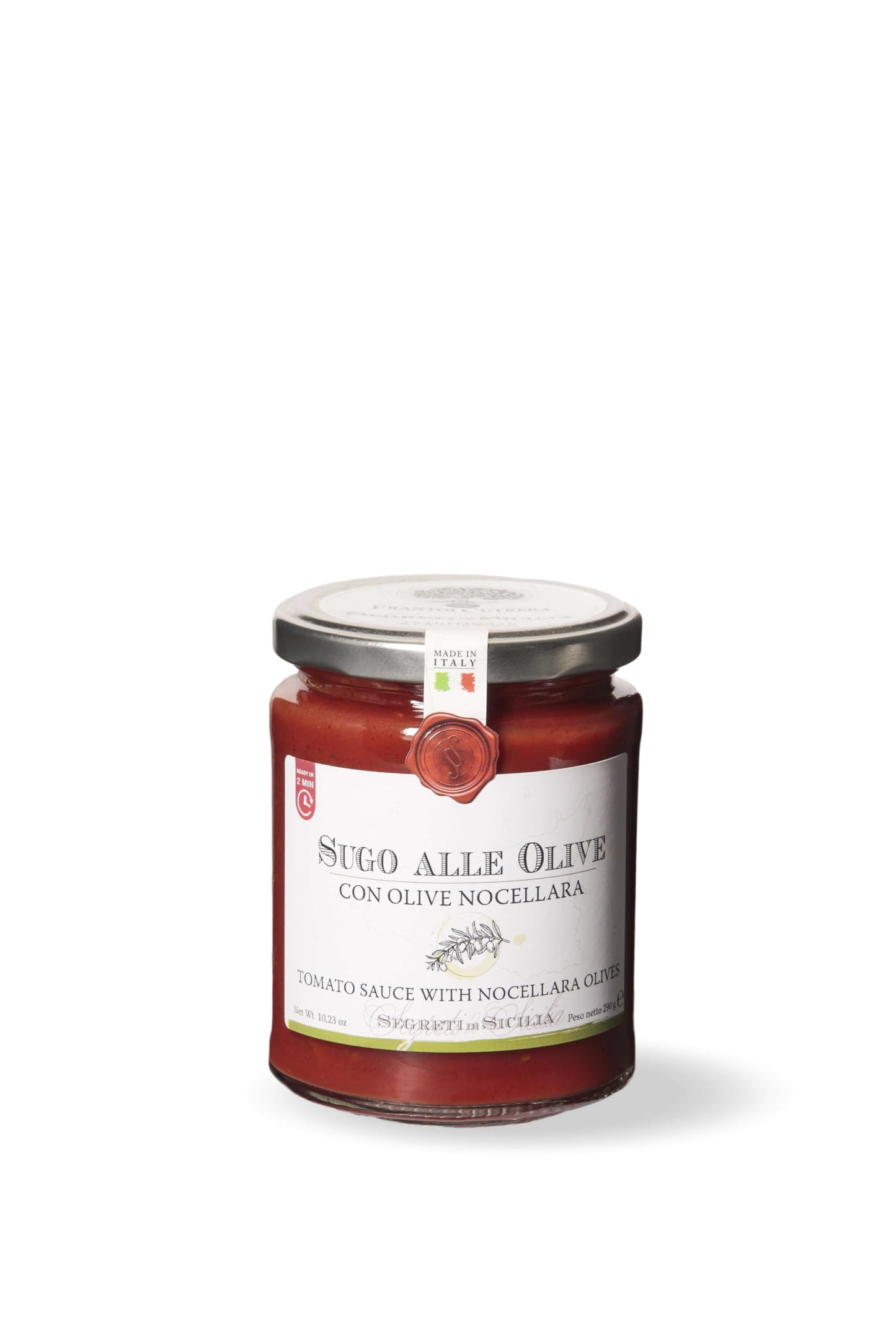 SEGRETI DI SICILIA Sauce Olive And Tomato, 290 GR