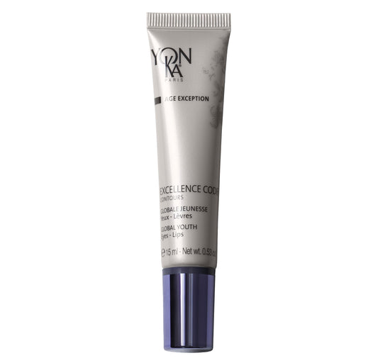 Yonka Excellence Code Contours Eye Cream | Anti-Aging Eye and Lip Treatment with Hyaluronic Acid | Reduce Puffiness and Dark Circles | Paraben-Free | 0.53 oz