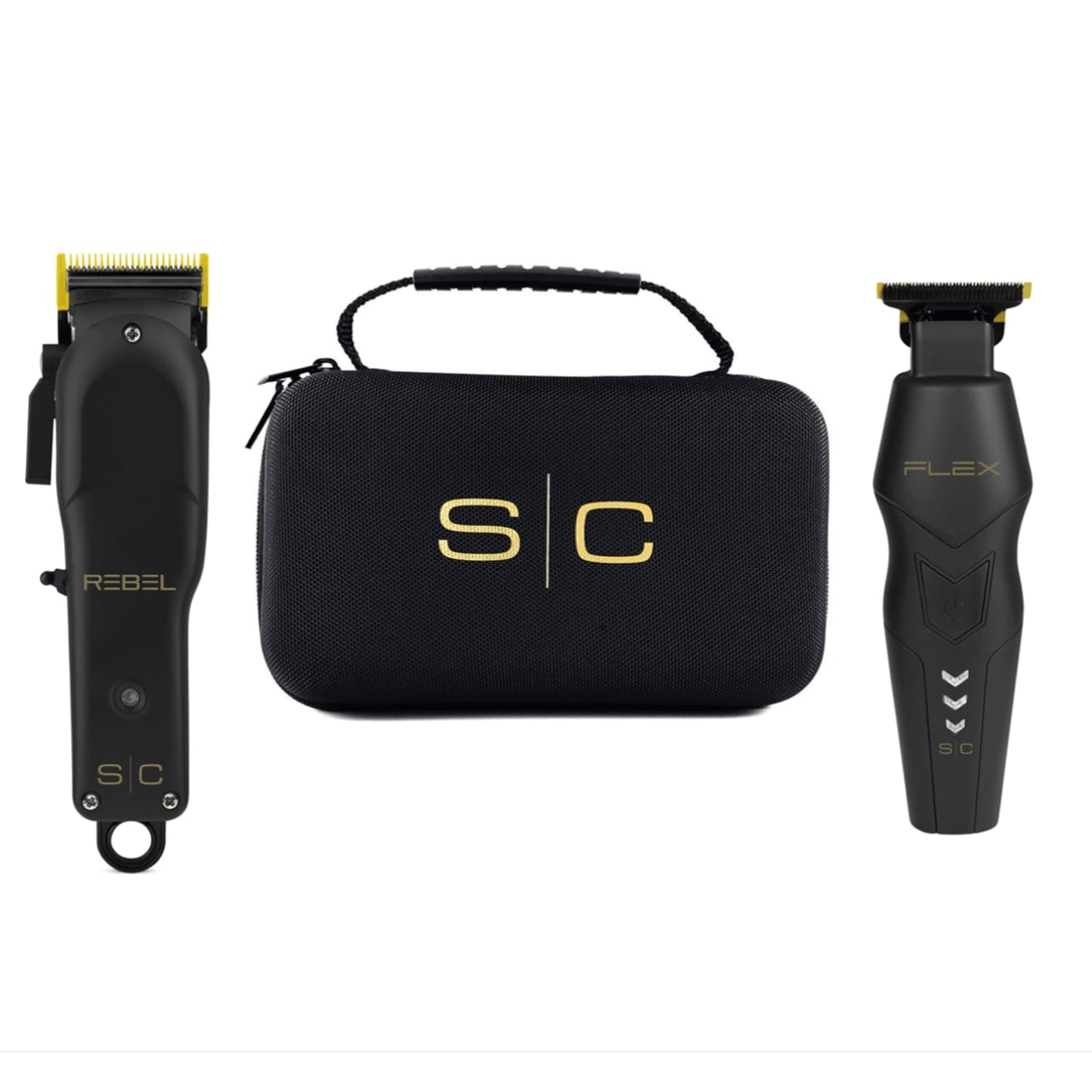 StyleCraft Flex Trimmer and Rebel Clipper Super Set with Tight Guards, Accessories and Travel Case