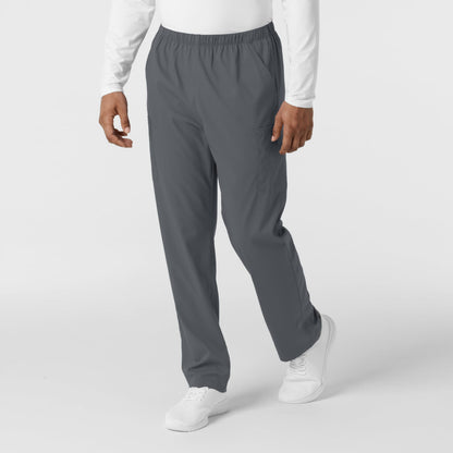 Wink Scrubs Unisex, Boundless, Straight-Leg Pants with Tuck-in Drawstring and 6 Pockets, Pewter, S Tall