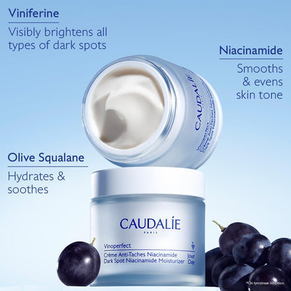 Caudalie Vinoperfect Instant Brightening Dark Spot Moisturizer with Niacinamide, Refillable Packaging - 1.6 Fl. Oz, Packaging may vary