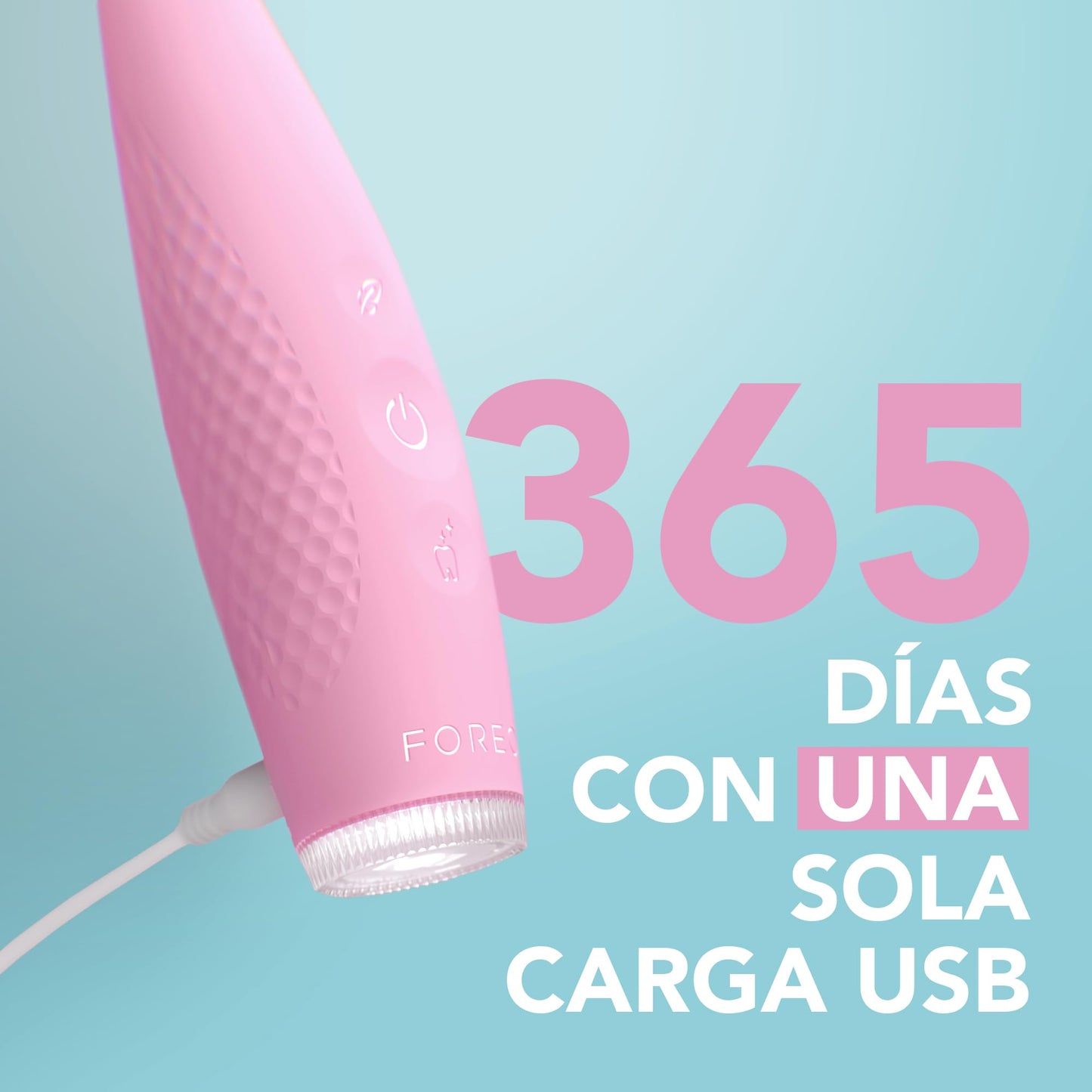 FOREO ISSA 4 Electric Toothbrush – 4-in-1 Rechargeable with Extra Brush Head, Soft Bristles, Long-Lasting Use, Gentle Cleaning - Pearl Pink