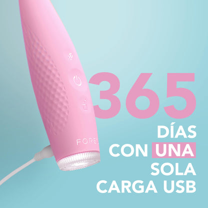 FOREO ISSA 4 Electric Toothbrush – 4-in-1 Rechargeable with Extra Brush Head, Soft Bristles, Long-Lasting Use, Gentle Cleaning - Pearl Pink