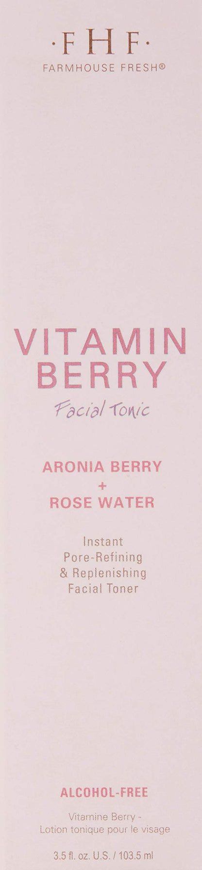 FarmHouse Fresh Vitamin Berry Facial Tonic, 3.5 Fl Oz