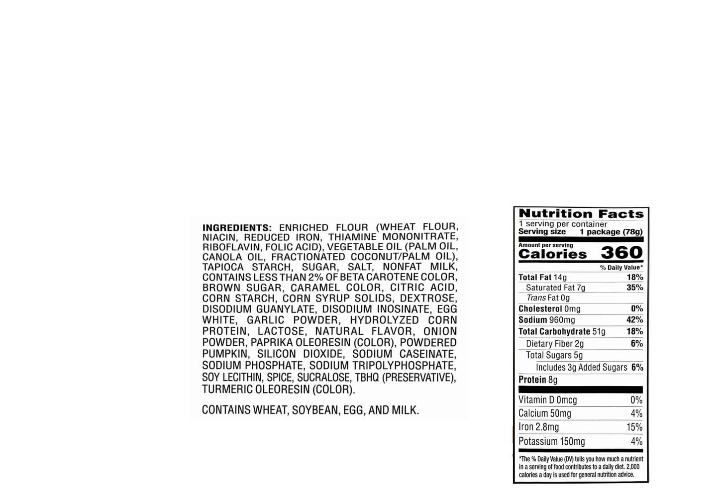 Cup Noodles Limited Edition Ramen Noodles in Sauce - 2 pack (Pumpkin Pie 2.75oz)