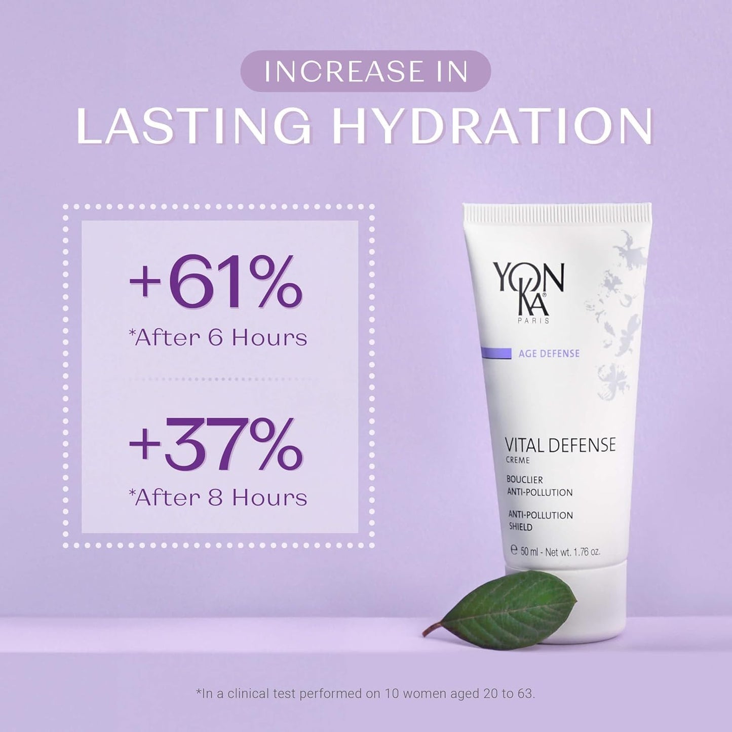 Yonka Paris | Vital Defense Day Cream | Pollution Protection Vitamin C Moisturizer with Myrtle CoQ10 | All Skin Types | 84% Natural Ingredients