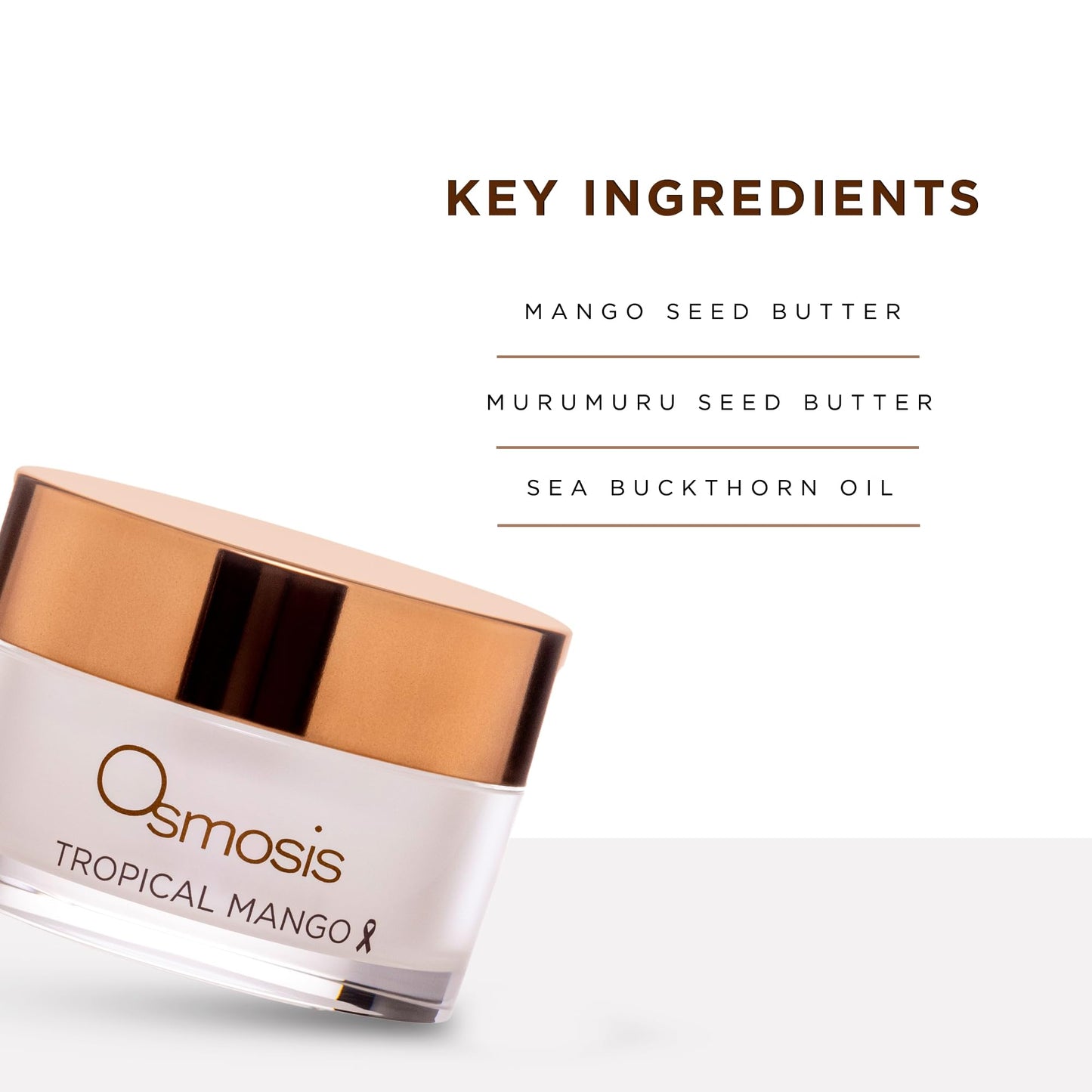 OSMOSIS TROPICAL MANGO Hydrating Barrier Repair Mask with Shea Butter, Avocado Oil, and Jojoba for Dry, Aging, and Sensitive Skin, 1 Oz