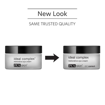 PCA SKIN Ideal Complex Restorative Under Eye Cream, Brightening Eye Cream for Dark Circles, 0.5 fl oz Jar