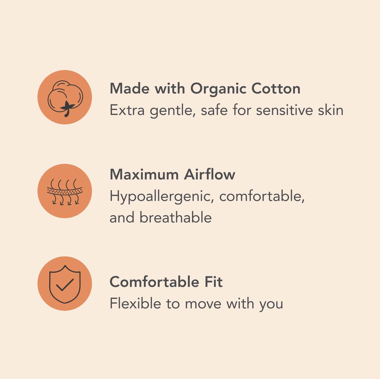 Rael Bundle - Reusable Panty Liners (Brown, 3 Count) & Flushable pH Balanced Feminine Wipes (20 Count)