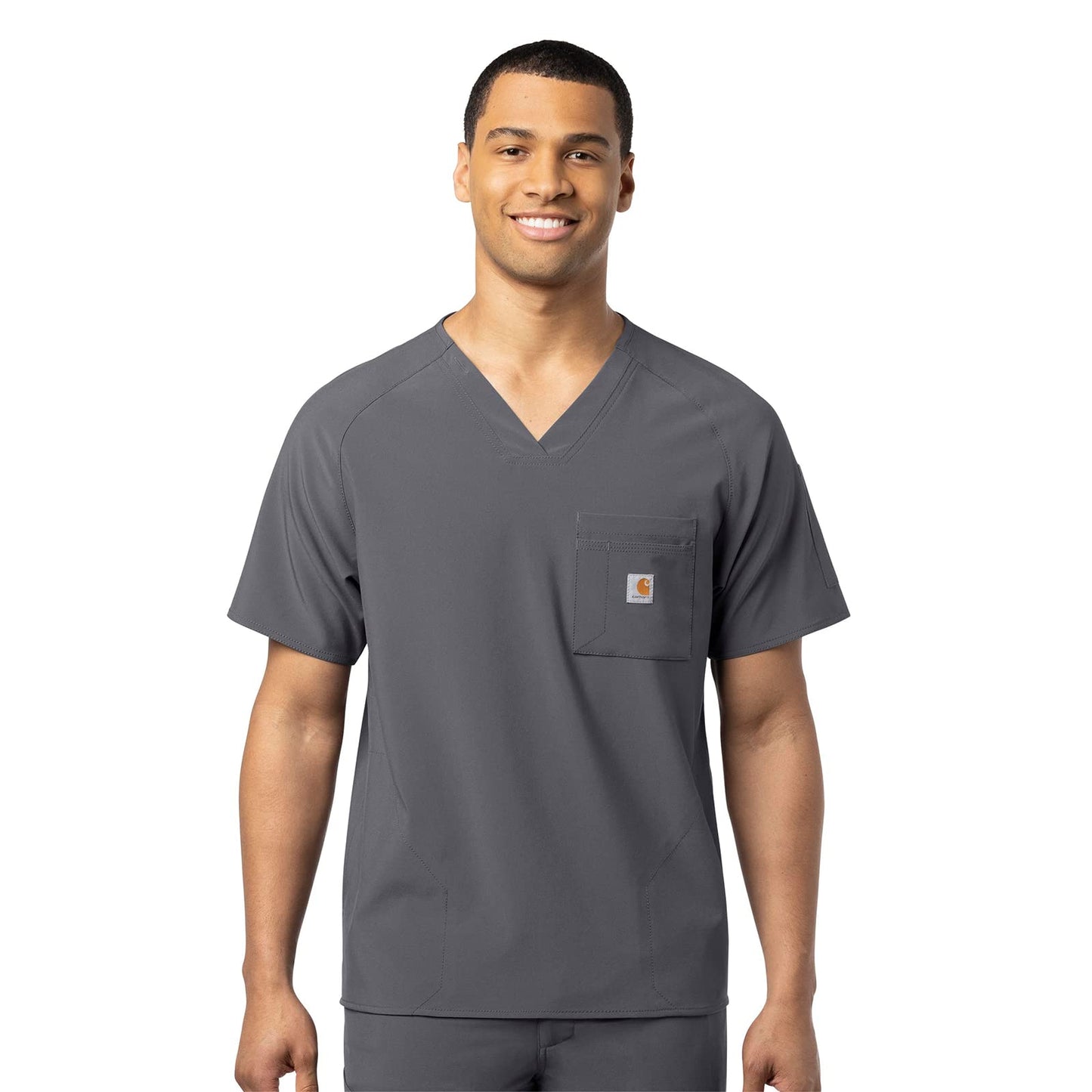 Carhartt Cross-Flex Scrubs for Men, Chest Pocket V-Neck Scrub Tops