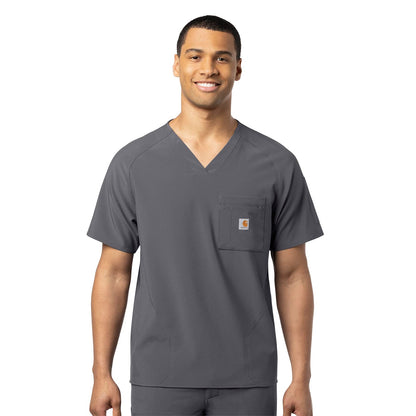 Carhartt Cross-Flex Scrubs for Men, Chest Pocket V-Neck Scrub Tops
