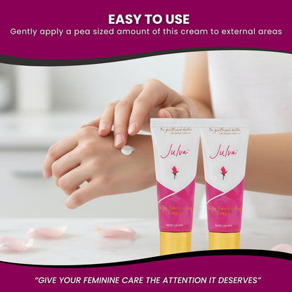Julva® Feminine Cream for Women – Doctor-Formulated Intimate Moisturizer – Supports Skin Hydration, Comfort & Confidence