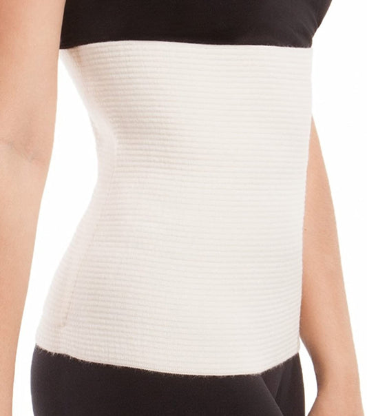 ITA-MED Unisex Wool Warming Support Abdominal Binder, Natural Therapeutic Warmth w/ 80% Wool, Small