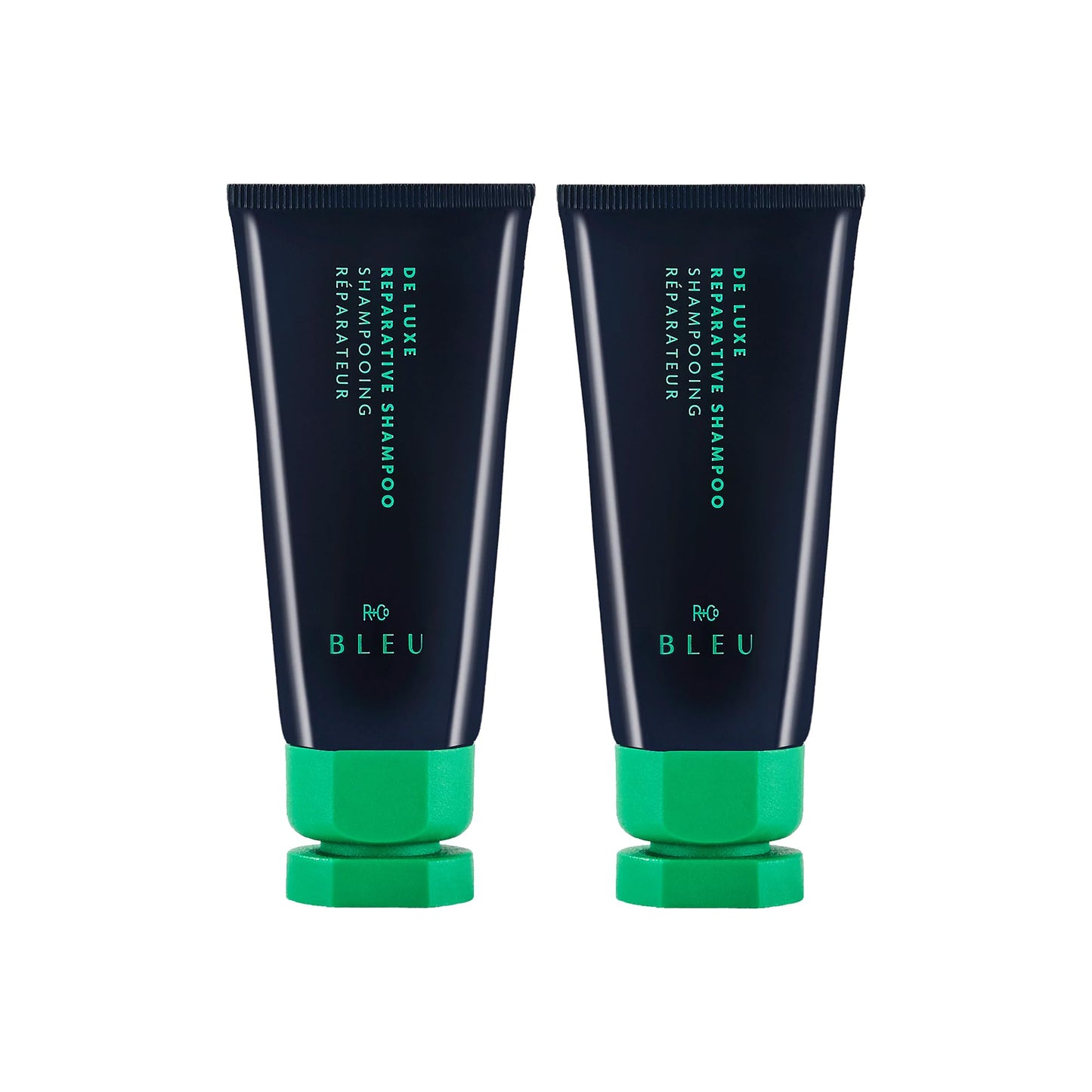 R+Co BLEU De Luxe Reparative Shampoo Mini | Hydrates + Strengthens + Adds Shine | Vegan, Sustainable + Cruelty-Free | 1 Oz