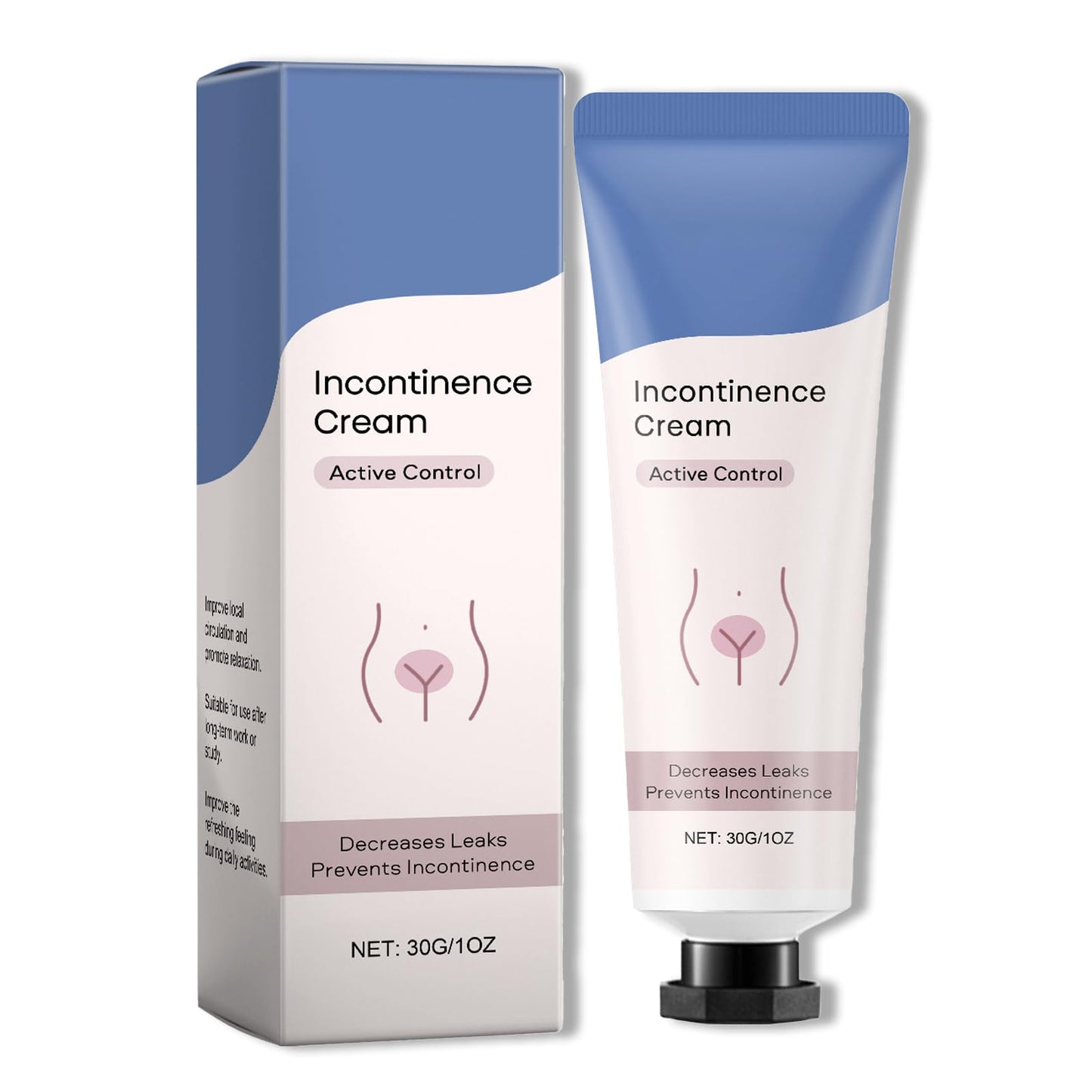 Incontinence Cream for Women, Bladder Comfort & Confidence Support Cream, Anti-Leakage Protection Soothes & Protects, Helps Soothe Itching, Reduce Odor, Cooling Formula with Peppermint