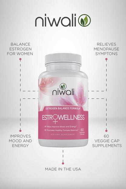 Estrogen Capsule for Women - Female Hormone Balance Supplement Menopause Mood and Energy Support - Restores Healthy Estrogen Levels | 60 Non-GMO Vegetarian Veggie Capsules
