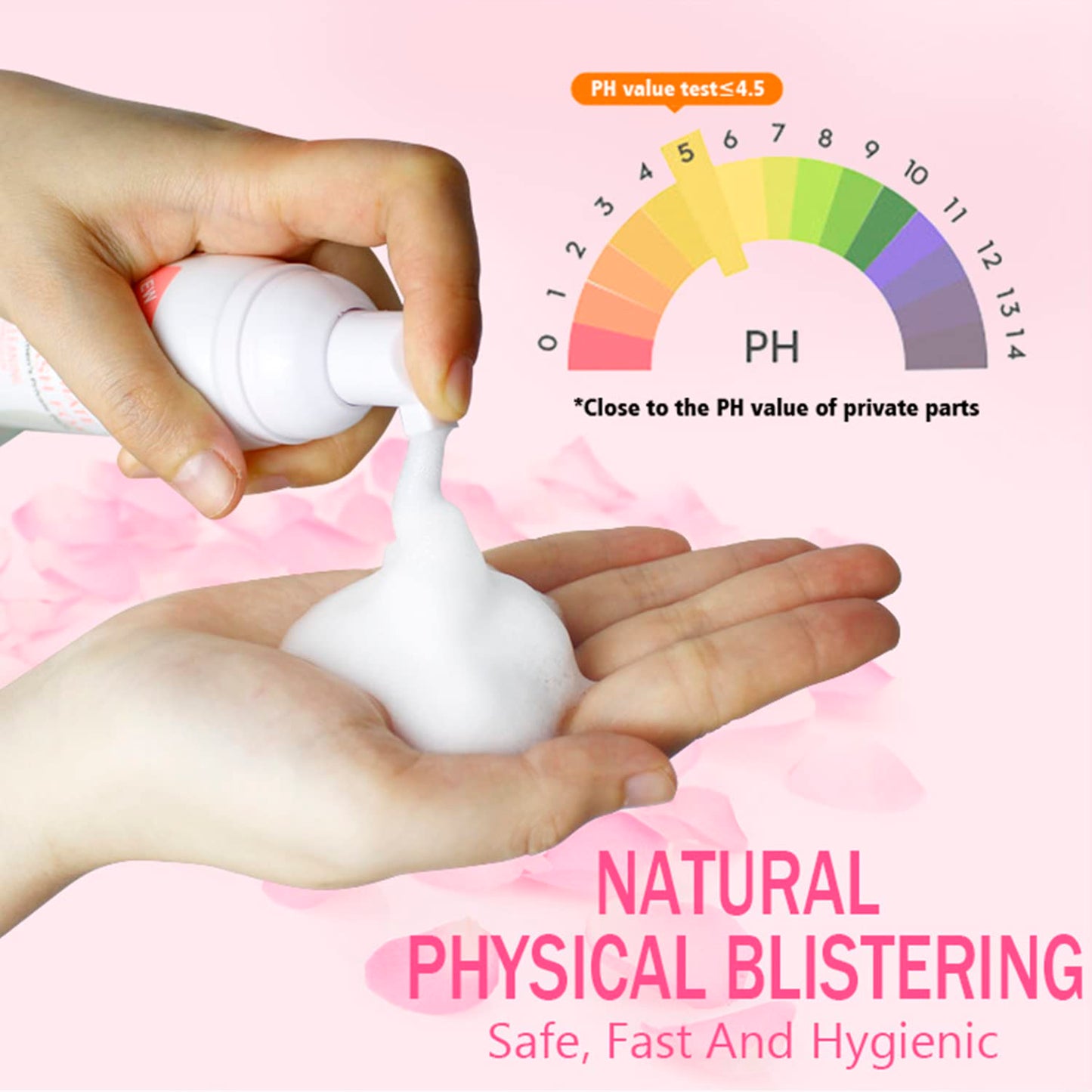 AICHUN BEAUTY Wash Foam Ultra Gently Cleaning Sterilization Vaginal PH Balanced Women's Private Parts Removing Odor 100ml / 3.38fl.oz