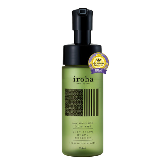 iroha Intimate Care Foam Type- Feminine Wash with Citrus & Bergamot | pH Balanced Refreshing Odor Control Hygiene Care for Women | Made in Japan 5 fl oz
