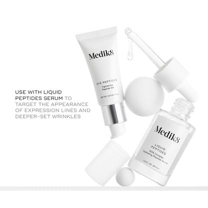 Medik8 Eye Peptides Gel - Daily Under Eye Gel - Anti Aging Serum - Hydrating Serum Gently Smooths Bags and Wrinkles - Vegan and Gluten Free - 0.5 oz