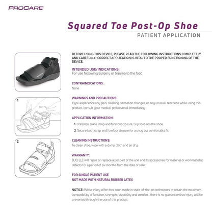 ProCare 79-81233 Squared Toe Post-Op Shoe