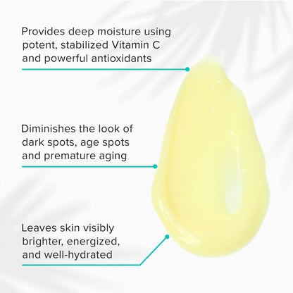 ClarityRx C-Results Vitamin C Hydrating Antioxidant Face Cream, Natural Plant-Based Anti-Aging Facial Moisturizer for Brighter Skin