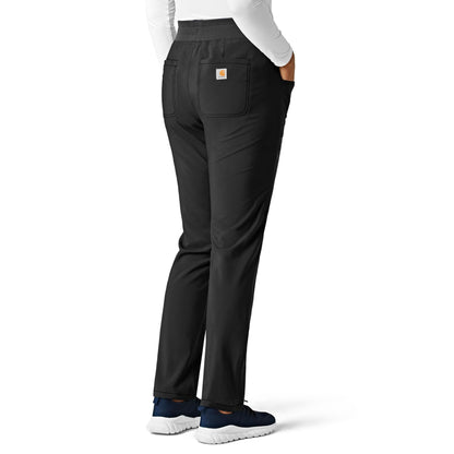 Carhartt Cross-Flex Scrubs for Women, Slim Leg Scrub Pants Black