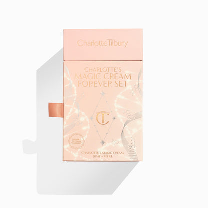 Charlotte Tilbury Charlotte's Magic Cream Forever Set - Firming & Hydrating Face Cream with Vitamins C & E, Peptide Complex & Hyaluronic Acid - Includes Refill Capsule