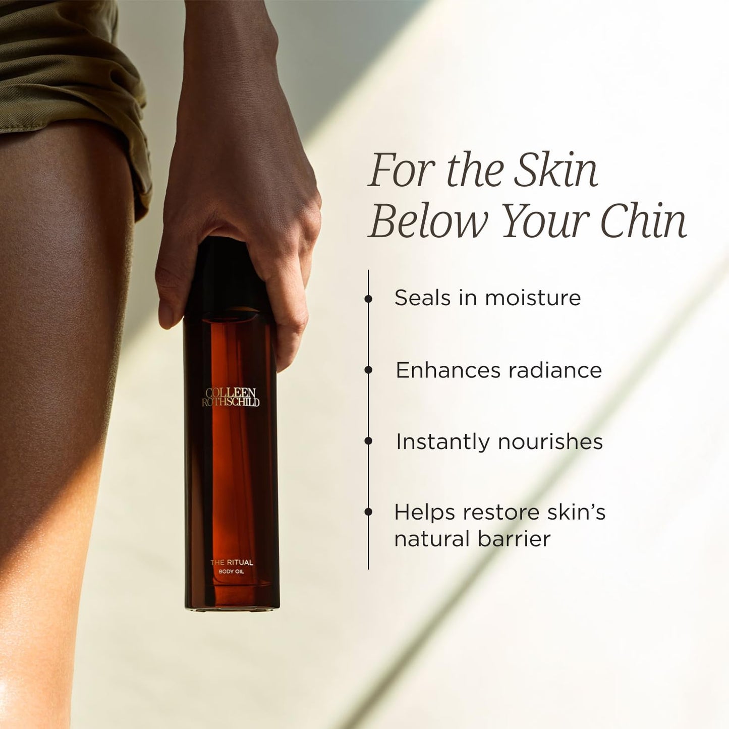 Colleen Rothschild THE RITUAL Body Oil with Safflower & Baobab - Fast-Absorbing and Lightly Aromatic Luxury Oil for Glowing, Soft Skin