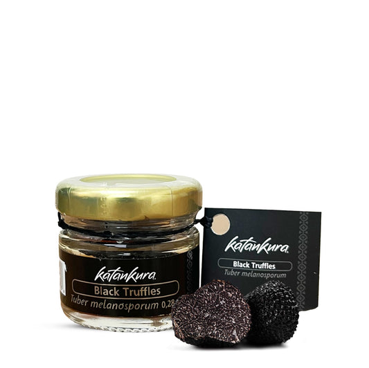 Katankura Whole Black Truffle, Preserved Truffles Wild Harvested, Vegan Gluten Free Non-GMO, Gourmet Fresh Truffle in Glass Jar - 0.28 Oz (Pack of 1)